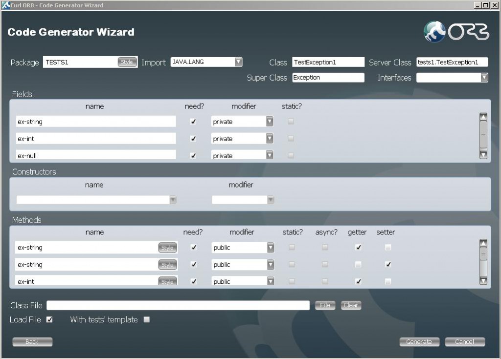 コード生成ツール・マニュアル | CURL DEVELOPER CENTER